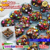 Kue Cornflakes Coklat Trimit Premium (basket +-300g)