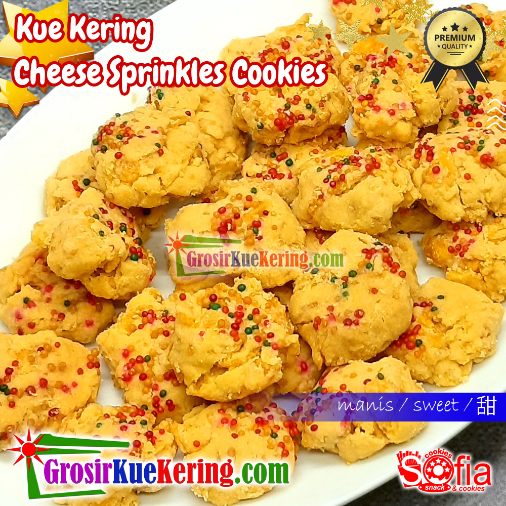Kue Cheese Sprinkles Premium (basket +-300g)