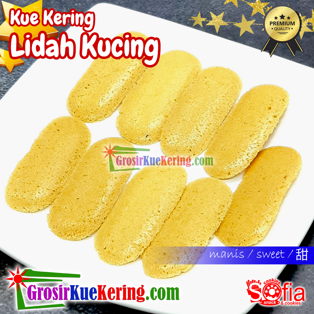 Kue Lidah Kucing Sofia Premium (stoples +-340g)