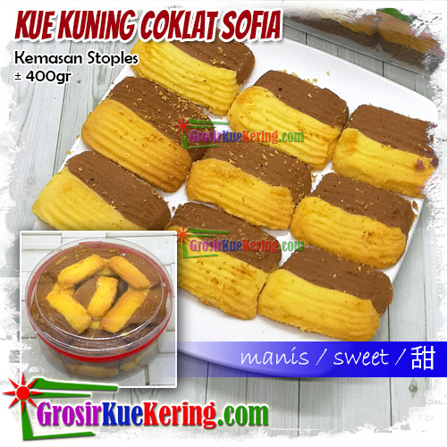 Kue Kuning Coklat Sofia Kemasan (stoples +-400gr)