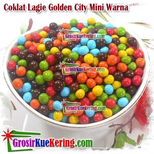 Coklat Lagie Golden City Mini Warna (1kg/pak)