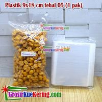 Plastik 9x18 cm tebal 05 (1 pak)