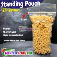Standing Pouch Zip 15,5x31,5cm Bening (100pcs)
