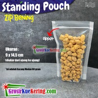 Standing Pouch Zip 9x14,5cm Bening (100pcs)