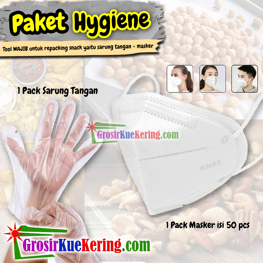 Paket Hygiene (Masker 1 pack+  Sarung Tangan 1 pack)