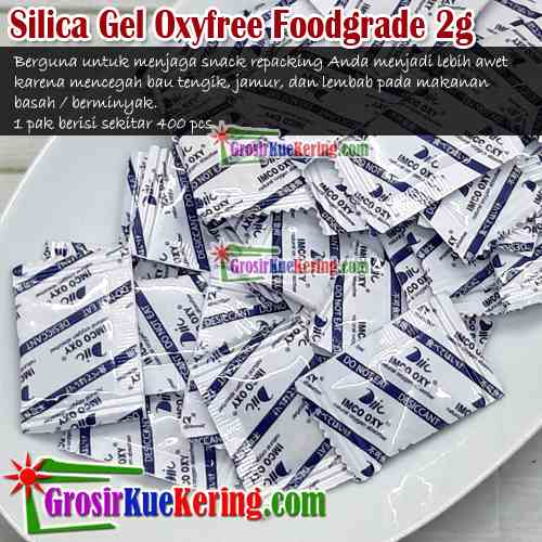 Silica Gel Oxyfree Foodgrade 2g (1 pak isi 400 pcs)