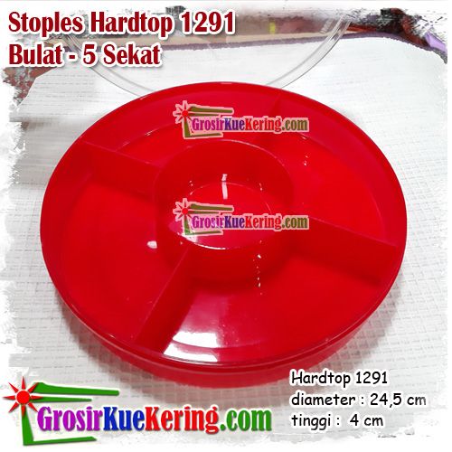 Stoples Hardtop 1291 - 5 sekat  (dia:24,5cm, tinggi 4cm) 