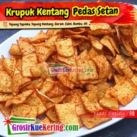 Krupuk Kentang Pedas Setan