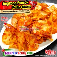 Keripik Singkong Pencok Pedas Manis
