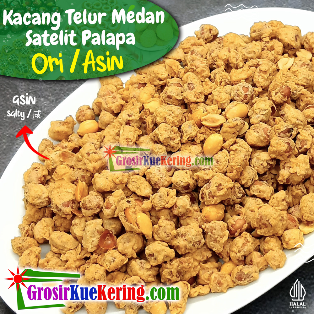Kacang Medan / Kacang Gober Satelit Palapa (SP) Asin 