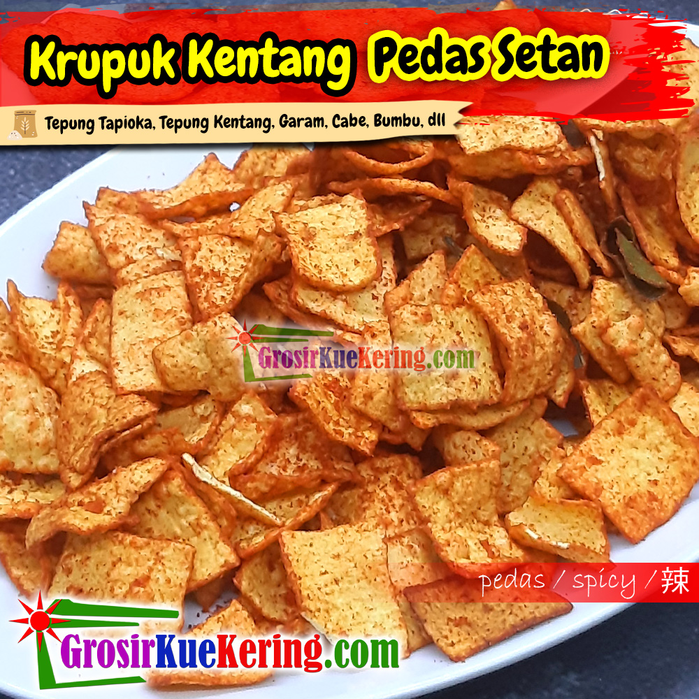 Krupuk Kentang Pedas Setan